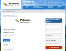 Tablet Screenshot of falconesinsurance.com